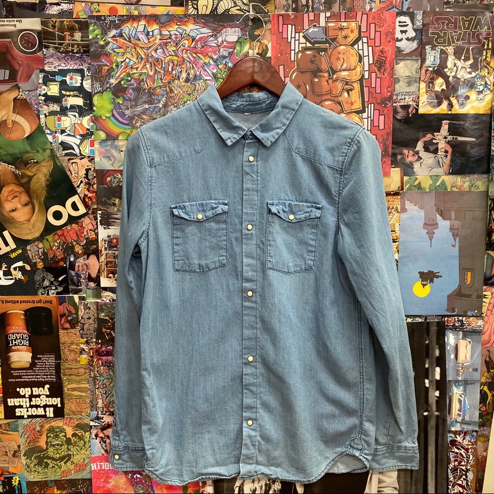 Real Denim Western Button-Down